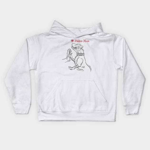 pibble mom Kids Hoodie by JayD World